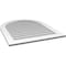 Ekena Millwork Round Top Surface Mount PVC Gable Vent: Non-Functional, w/ 3-1/2"W x 1"P Standard Frame, 32"W x 40"H GVPRT32X4001SN - alternate 5